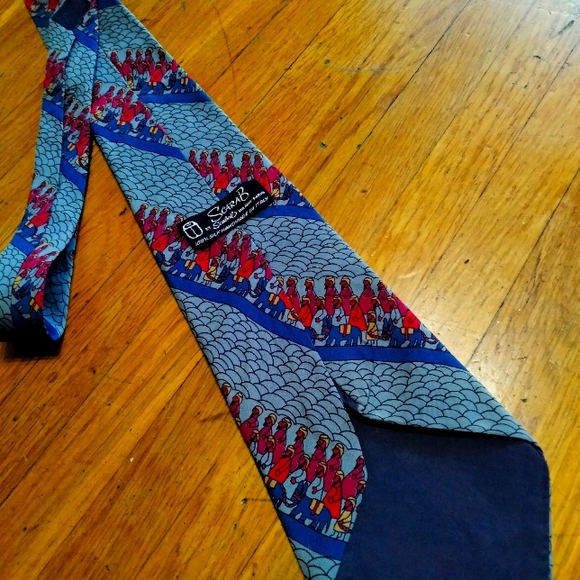 Vintage Handmade 100% Silk Tie | SCARAB by Scabal Milano-Paris | Made in Italy | - Picture 2 of 4